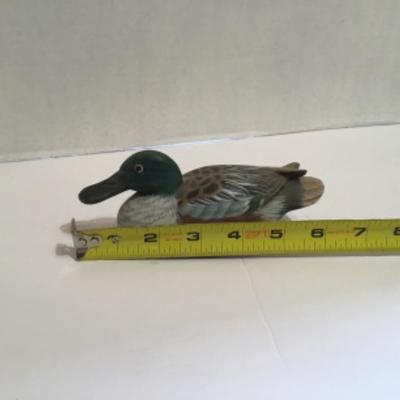 162  Lot of 3 Small Decoys and One Large Decoy Signed  by Capt. Jen Urie 