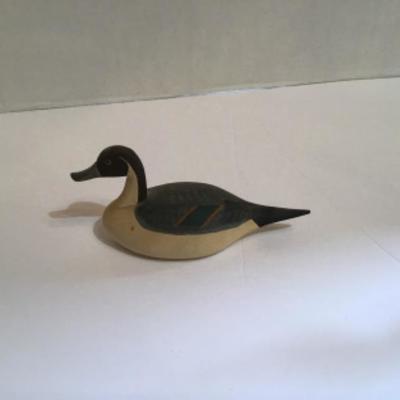 162  Lot of 3 Small Decoys and One Large Decoy Signed  by Capt. Jen Urie 
