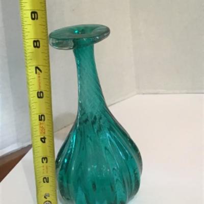 165: Lot of Vintage Teal and Clear Glass Bottles and Insulators 
