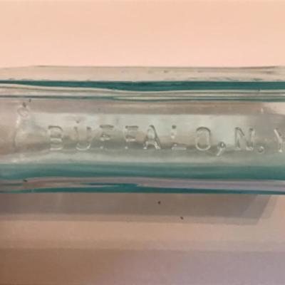 165: Lot of Vintage Teal and Clear Glass Bottles and Insulators 