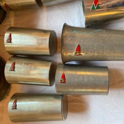 172: Lot of Pewter/Silverplate Regatta Award Cups and Bowls