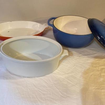 182: Lodge Cast Iron & Stoneware Lot 