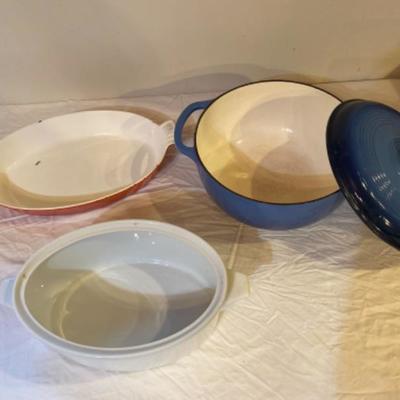 182: Lodge Cast Iron & Stoneware Lot 