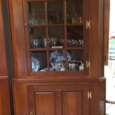 192: Bartley Collection Cherry Corner Cabinet 