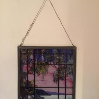 194: MMA Louis Comfort Tiffany Wysteria Window Art with Bottles 