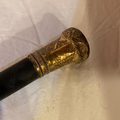 201: Antique Gold Filled Cane 