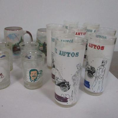 Lot 127 - Collectible Glasses - Birds - Racing - Automobile