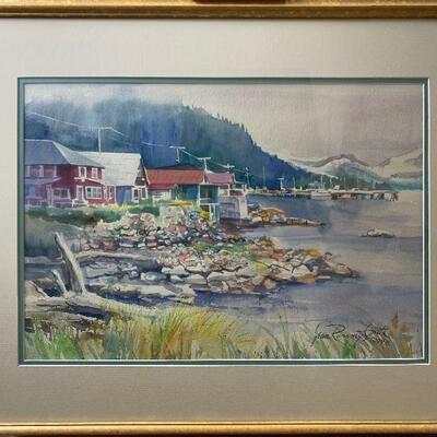 210 Framed Original Watercolor by Jean Ranney Smith
