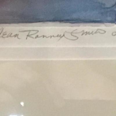 211  Framed Monotype â€œ Full Moon â€œ by Jean Ranney Smith