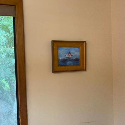 212 Original Oil Painting on Canvas of Lighthouse by Jean Ranney Smith  