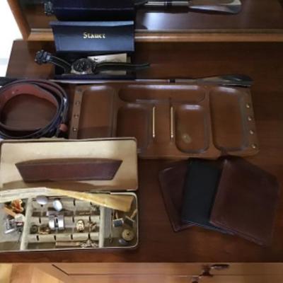 217 Stauer Watch, Calvin Klein Wallet, Cuff Links