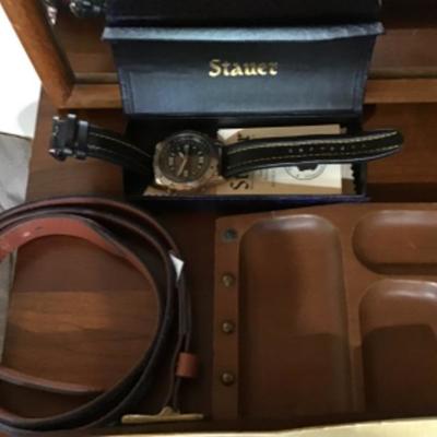217 Stauer Watch, Calvin Klein Wallet, Cuff Links