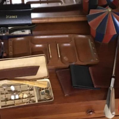 217 Stauer Watch, Calvin Klein Wallet, Cuff Links