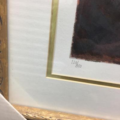 Hedva Ferenci - "Blue Dancer" Limited Edition Serigraph, Numbered and Hand Signed