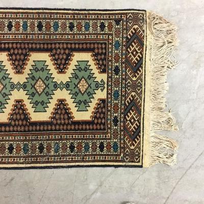 Vintage Handmade Persian Rug 27â€ x 64â€