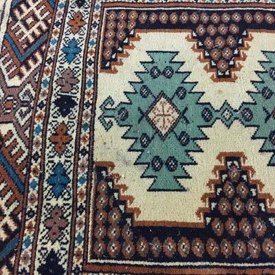 Vintage Handmade Persian Rug 27â€ x 64â€