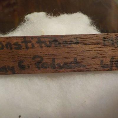 "USS Constitution Mini Fleet Model." Hand made 1983.