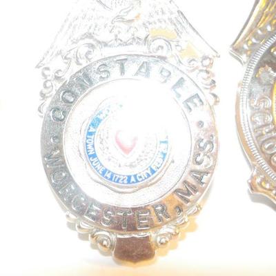 3 Real Law Enforcement Badges for the Collector.