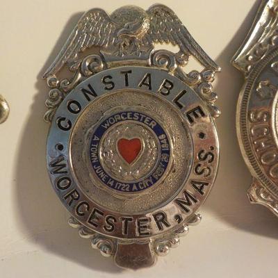 3 Real Law Enforcement Badges for the Collector.