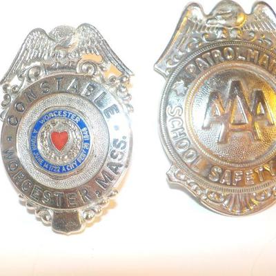 3 Real Law Enforcement Badges for the Collector.