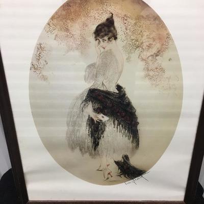Louis Icart Fashion Art Vintage Lithograph 