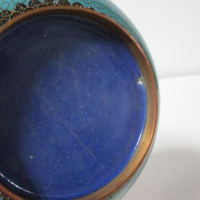 Lot 1 - Vintage Cloisonne Asian Flower Design Vase