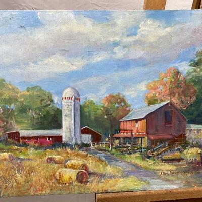 252: Two Original Oil Paintings by Jean Ranney Smith