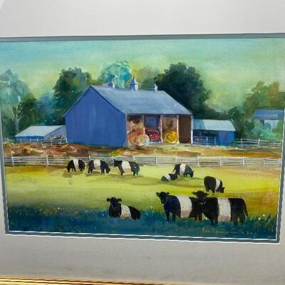 261: Framed  Original Watercolor by Jean Ranney Smith â€˜04