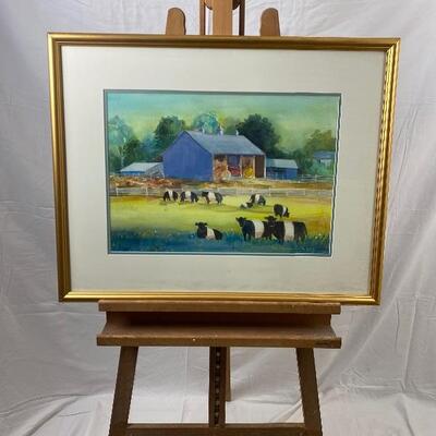 261: Framed  Original Watercolor by Jean Ranney Smith â€˜04