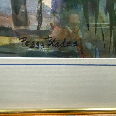 268 Signed Original Watercolor by Peggy Blades 