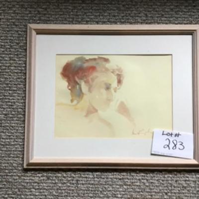 283 Original Watercolor Portrait by Jean Ranney Smith