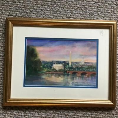 284 Original Watercolor of Washington by Jean Ranney Smith