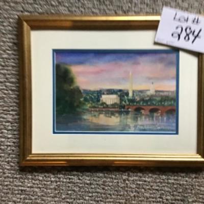 284 Original Watercolor of Washington by Jean Ranney Smith