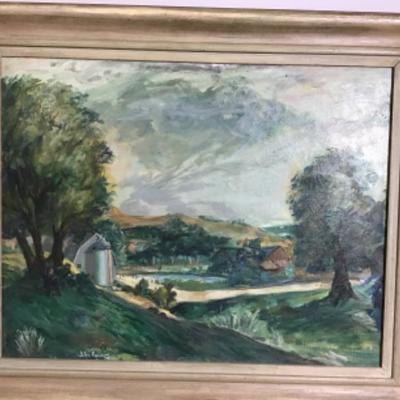 303 Original Oil Painting "Country Landscape" by Glen Ranney