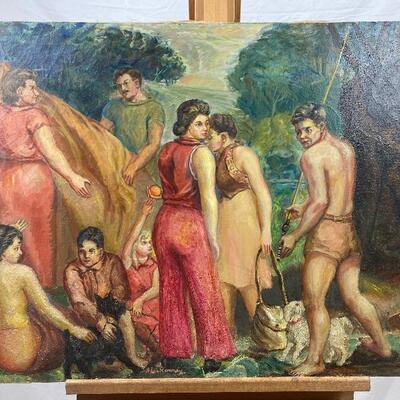 305 Original Oil Painting"Reunion" by Glen Ranney 