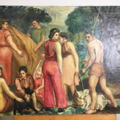 305 Original Oil Painting"Reunion" by Glen Ranney 