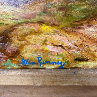 307 Signed Original Oil Painting on a Board by Glen Ranney
