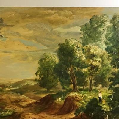 307 Signed Original Oil Painting on a Board by Glen Ranney