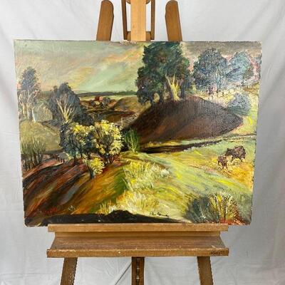 308 Signed Original Oil Painting on a Board by Glen Ranney