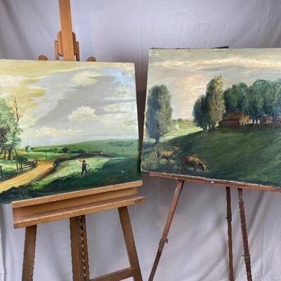 318: Two Original Landscape Oil Paintings by Glen Ranney