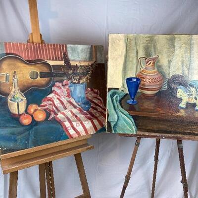 320: Two Original Still Life Oil Paintings by Mildred Ranney