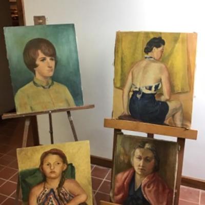 322: Four Original Oil Portraits by Mildred Ranney