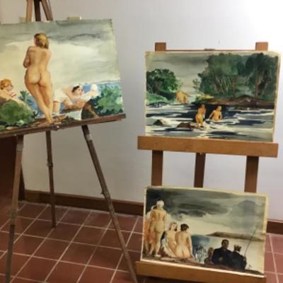 323 Original Nude Watercolors by Glen Ranney