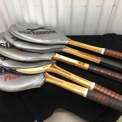 Vintage Slazenger Collection of Tennis Rackets