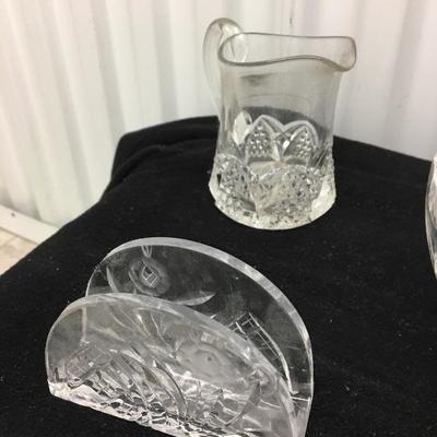 5 pc. Crystal Glassware Lot with LENOX Bowl