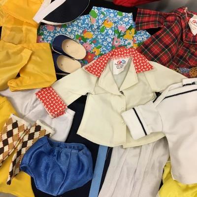 Large lot of Vintage and Rare Doll Clothes Fisher Price