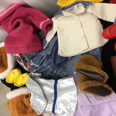 Large lot of Vintage and Rare Doll Clothes Fisher Price