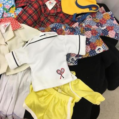 Large lot of Vintage and Rare Doll Clothes Fisher Price