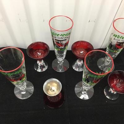 Glassware and Bell Collection with Buick