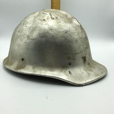 Vintage Silver Safety Hard Hat E.D. Bullard Co Hard Boiled